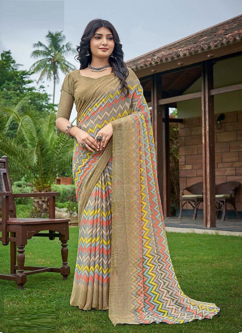 Ruchi Star Chiffon 83 Regular Wear Designer Wholesale Printed Chiffon Sarees